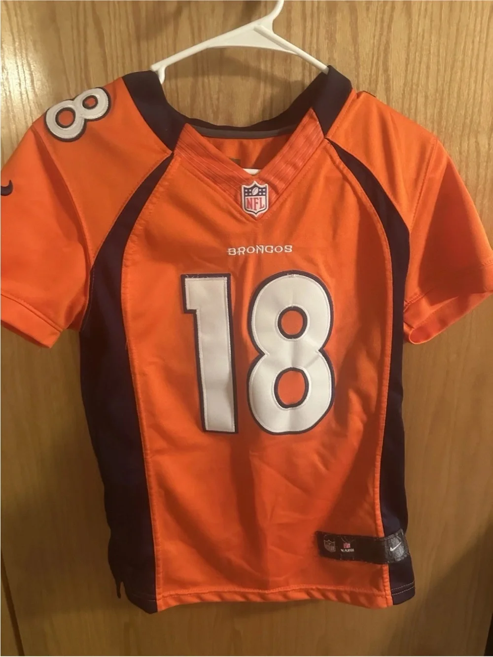 Denver Broncos Peyton Manning NFL Football Jersey Nike On Field YOUTH Medium